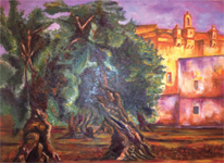ulivi, salento, arte, olio su tela, prezioso
